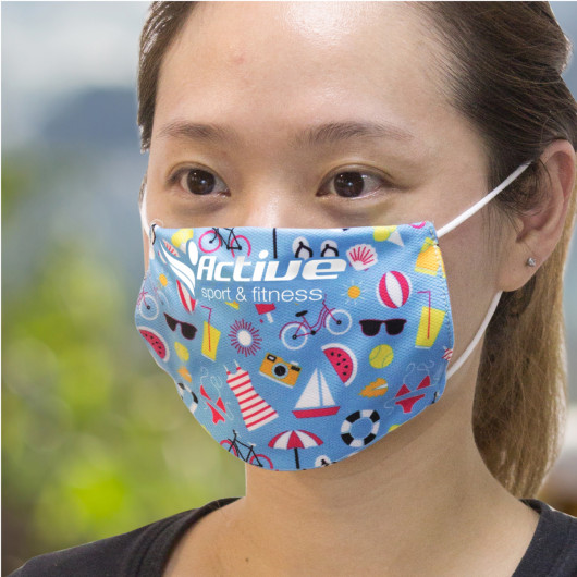 Reusable Printed Face Masks - Small Lifestyle